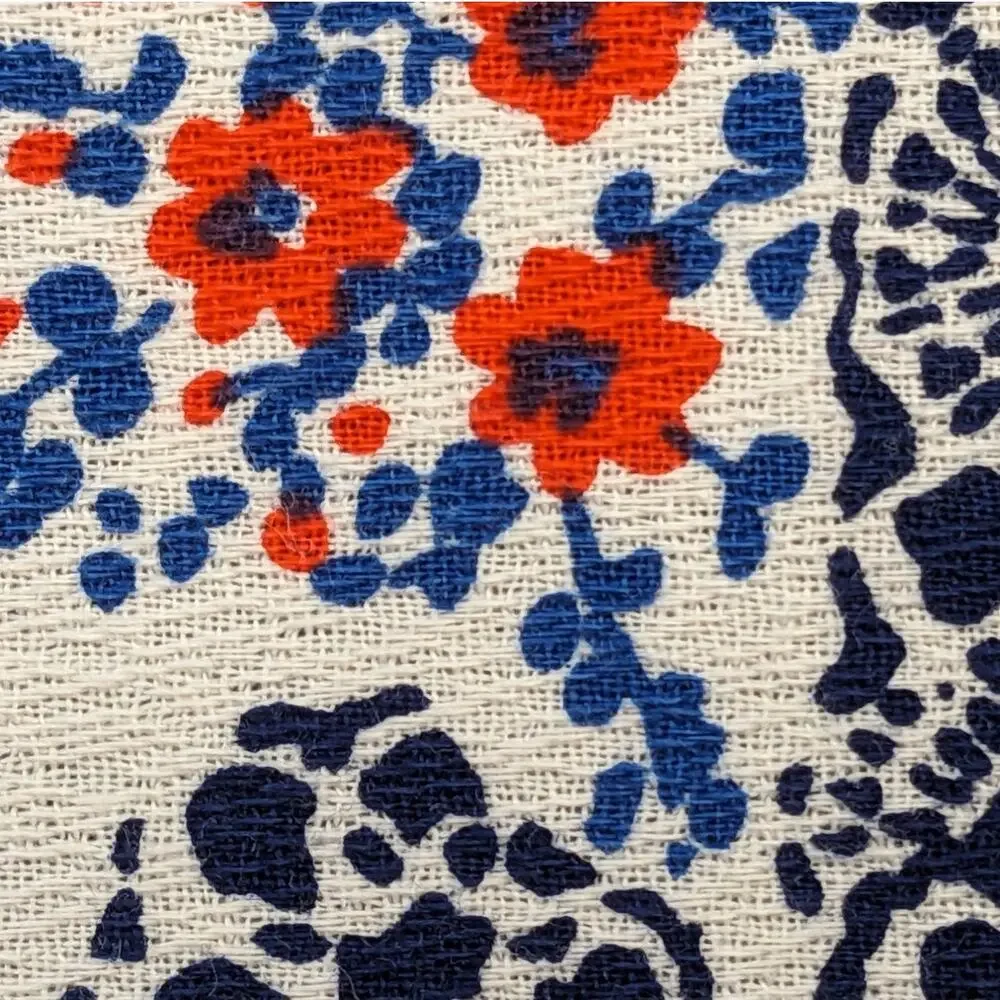 Lot Vintage 1970's Patriotic Fabrics 2 7/8 Yds HAWAIIAN & 3/4 Yd KLOPMAN MILLS
